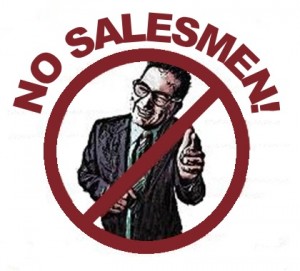 no salesmen